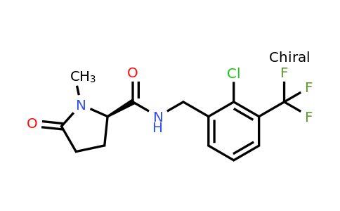 CAS 1001390-06-2 | (2R)-N-{[2-Chloro-3-(trifluoromethyl)phenyl]methyl}-1-methyl-5-oxopyrrolidine-2-carboxamide