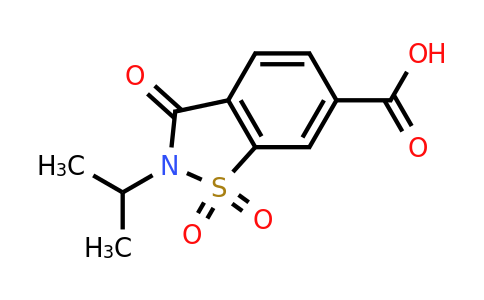 CAS 1082279-37-5 | 1,1,3-Trioxo-2-(propan-2-yl)-2,3-dihydro-1,2-benzothiazole-6-carboxylic acid