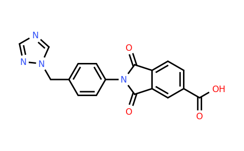 CAS 1092333-06-6 | 2-(4-((1H-1,2,4-Triazol-1-yl)methyl)phenyl)-1,3-dioxoisoindoline-5-carboxylic acid