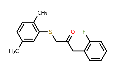 CAS 1157426-98-6 | 1-[(2,5-Dimethylphenyl)sulfanyl]-3-(2-fluorophenyl)propan-2-one