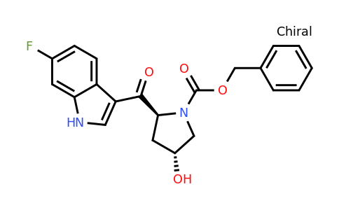 CAS 1174655-35-6 | benzyl (2S,4R)-2-(6-fluoro-1H-indole-3-carbonyl)-4-hydroxypyrrolidine-1-carboxylate