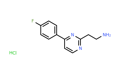 CAS 1196154-57-0 | 2-(4-(4-Fluorophenyl)pyrimidin-2-YL)ethanamine hydrochloride