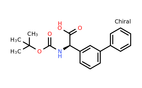 CAS 1228553-86-3 | (2R)-2-[(Tert-butoxy)carbonylamino]-2-(3-phenylphenyl)acetic acid