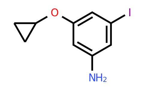 CAS 1243321-62-1 | 3-Cyclopropoxy-5-iodoaniline