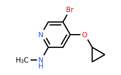 CAS 1243349-12-3 | 5-Bromo-4-cyclopropoxy-N-methylpyridin-2-amine