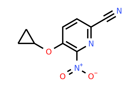 CAS 1243353-08-3 | 5-Cyclopropoxy-6-nitropicolinonitrile