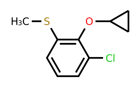 CAS 1243355-43-2 | (3-Chloro-2-cyclopropoxyphenyl)(methyl)sulfane