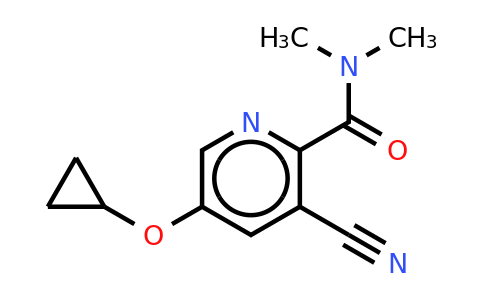 CAS 1243446-71-0 | 3-Cyano-5-cyclopropoxy-N,n-dimethylpicolinamide