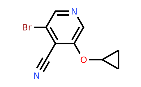 CAS 1243454-83-2 | 3-Bromo-5-cyclopropoxyisonicotinonitrile