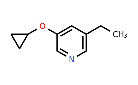 CAS 1243463-49-1 | 3-Cyclopropoxy-5-ethylpyridine