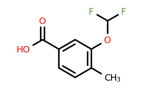 CAS 1249751-97-0 | 3-(difluoromethoxy)-4-methylbenzoic acid