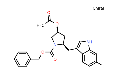 CAS 1260251-23-7 | benzyl (2R,4S)-4-(acetyloxy)-2-[(6-fluoro-1H-indol-3-yl)methyl]pyrrolidine-1-carboxylate