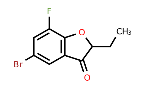 CAS 1341116-74-2 | 5-bromo-2-ethyl-7-fluoro-2,3-dihydro-1-benzofuran-3-one