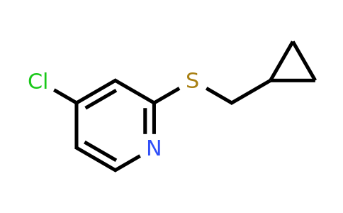 CAS 1346707-39-8 | 4-Chloro-2-((cyclopropylmethyl)thio)pyridine