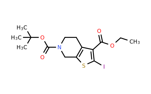 CAS 1384579-30-9 | 6-tert-butyl 3-ethyl 2-iodo-4h,5h,6h,7h-thieno[2,3-c]pyridine-3,6-dicarboxylate