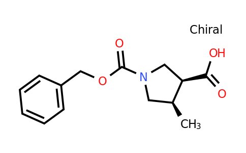 CAS 1428243-35-9 | cis-1-Cbz-4-Methyl-pyrrolidine-3-carboxylic acid