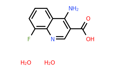 CAS 1609407-49-9 | 4-Amino-8-fluoroquinoline-3-carboxylic acid dihydrate