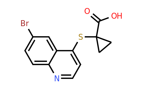 CAS 1638327-78-2 | 1-[(6-bromoquinolin-4-yl)sulfanyl]cyclopropane-1-carboxylic acid