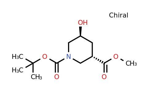 CAS 1638765-16-8 | trans-1,3-piperidinedicarboxylic acid, 5-hydroxy-, 1-(1,1-dimethylethyl) 3-methyl ester