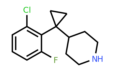 CAS 1638771-21-7 | 4-[1-(2-chloro-6-fluorophenyl)cyclopropyl]piperidine