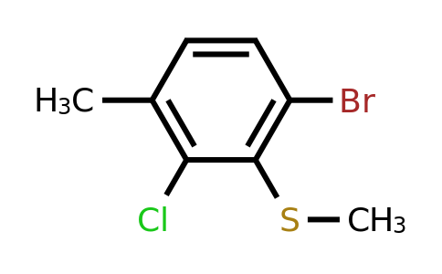 CAS 1809168-68-0 | 1-Bromo-3-chloro-4-methyl-2-(methylthio)benzene