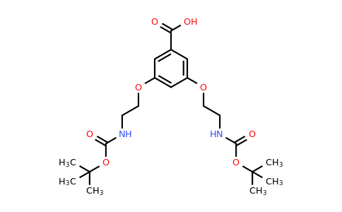 CAS 187960-74-3 | 3,5-Bis(2-((tert-butoxycarbonyl)amino)ethoxy)benzoic acid