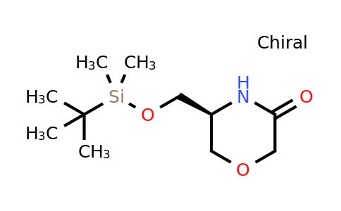 CAS 2165838-75-3 | (S)-5-((tert-Butyldimethylsilyloxy)methyl)morpholin-3-one