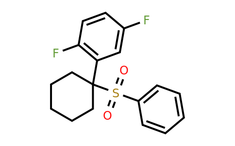 CAS 471903-54-5 | 1,4-difluoro-2-(1-(phenylsulfonyl)cyclohexyl)benzene