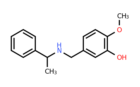 CAS 680185-58-4 | 2-Methoxy-5-(((1-phenylethyl)amino)methyl)phenol